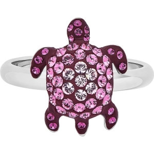 Swarovski Women's Ring - Mustique Sea Life Pink Crystals Turtle, Size 5.75 | 5525675