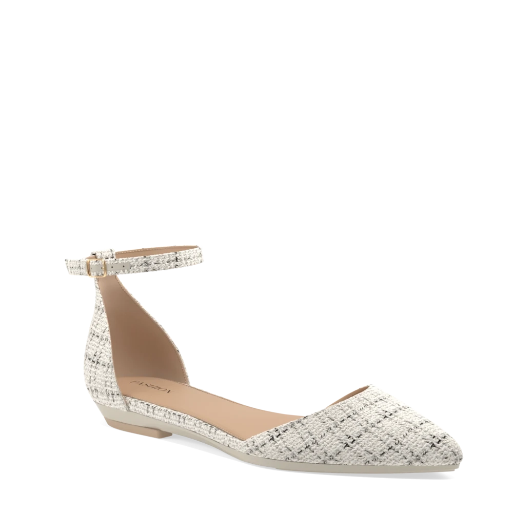 The D'Orsay - Bone Tweed 3 Stiletto - FINAL SALE