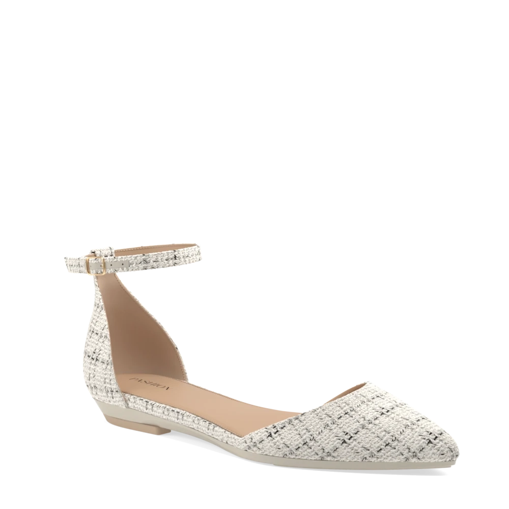 The D'Orsay - Bone Tweed 3 Stiletto - FINAL SALE
