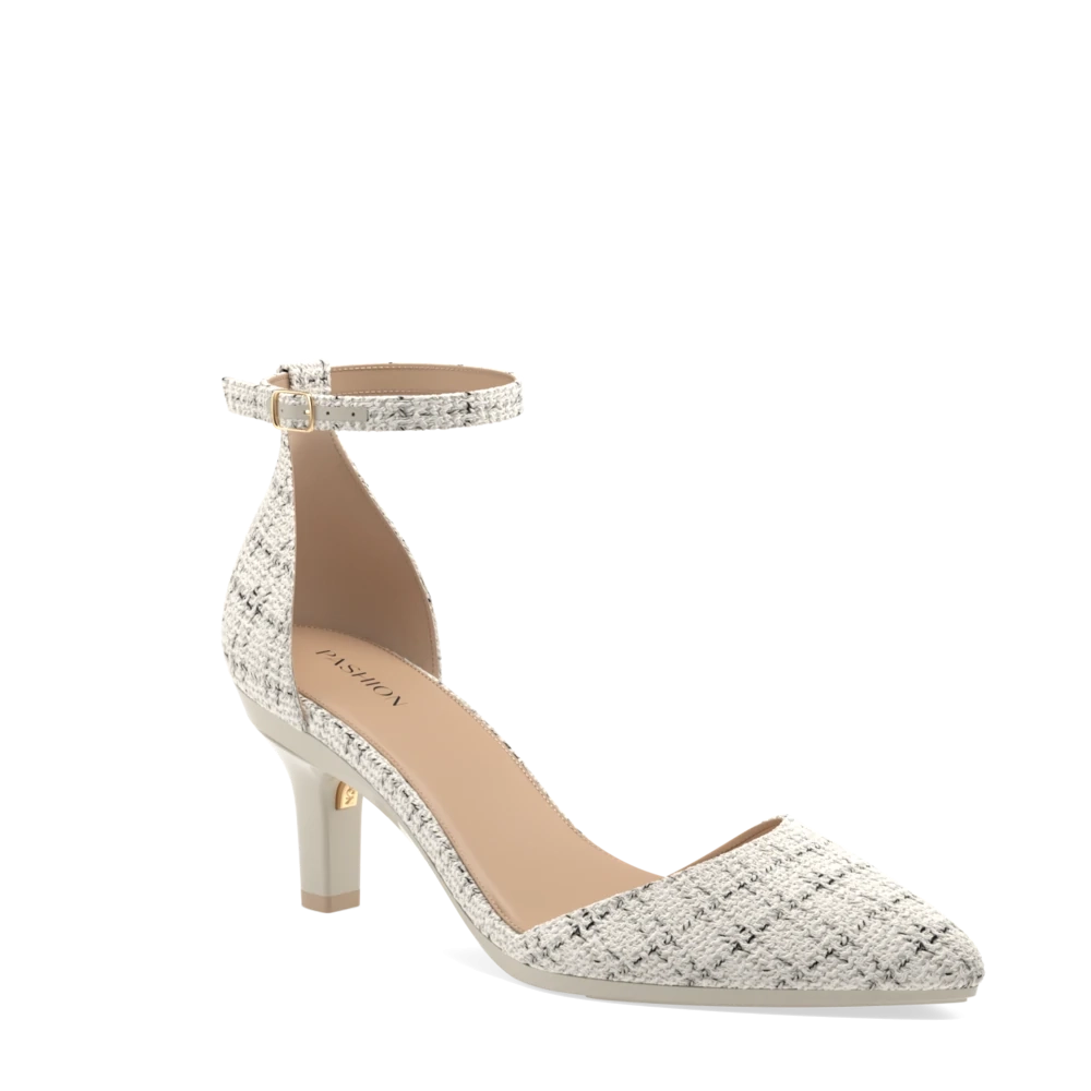 The D'Orsay - Bone Tweed 3 Stiletto - FINAL SALE