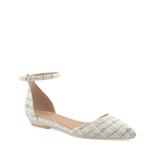 The D'Orsay - Bone Tweed Flat - FINAL SALE
