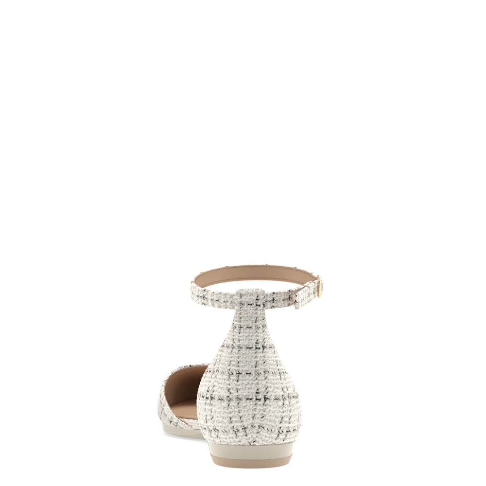 The D'Orsay - Bone Tweed Flat - FINAL SALE