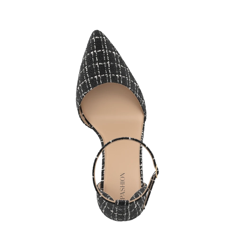 The D'Orsay - Coal Tweed 4 Stiletto - FINAL SALE