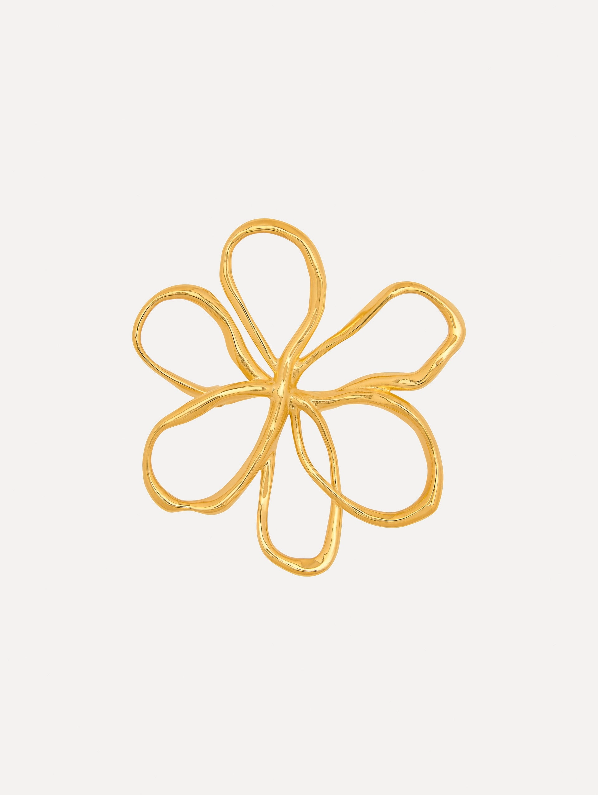 Threaded Flower Brooch