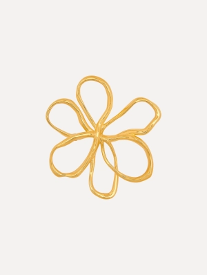 Threaded Flower Brooch