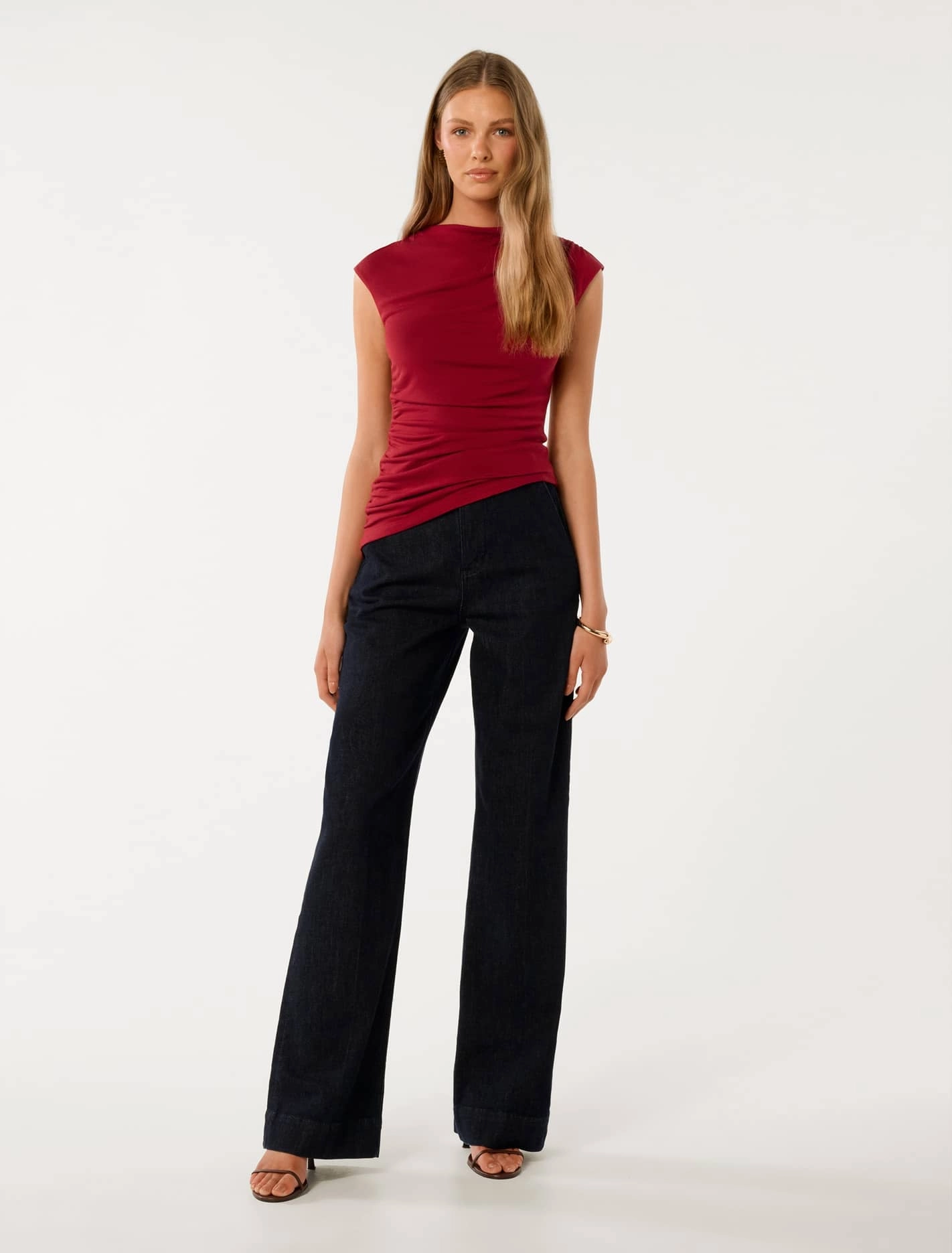 Tilda Ruched Shoulder Top