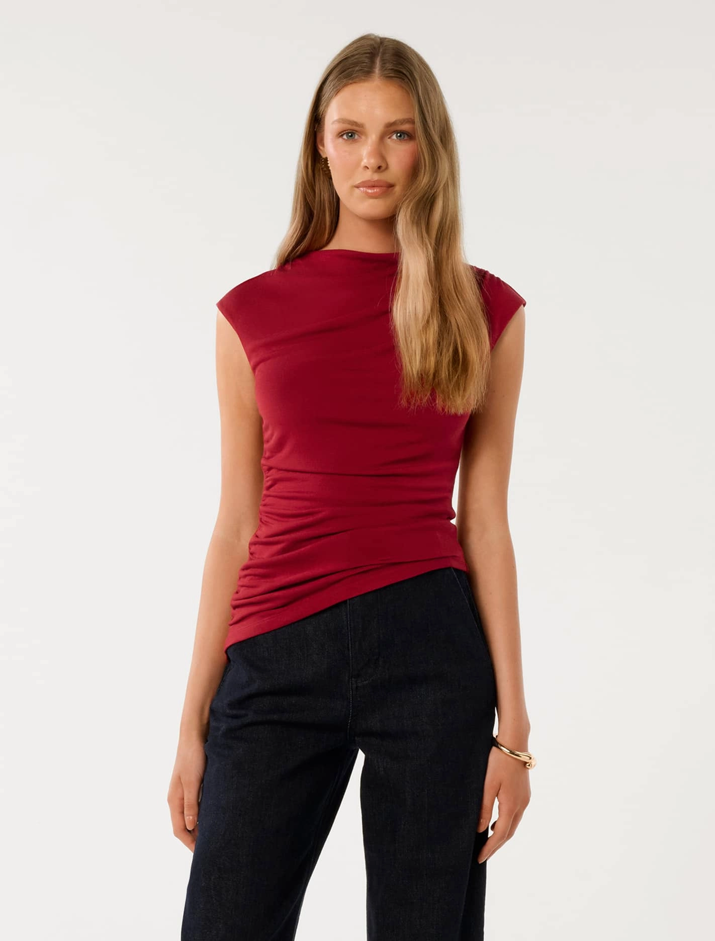 Tilda Ruched Shoulder Top