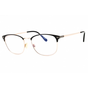 Tom Ford Men's Eyeglasses - Shiny Black Metal Cat Eye Full Rim Frame | FT5750-B 001