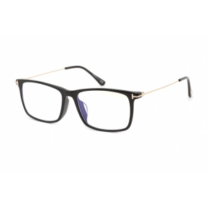 Tom Ford Men's Eyeglasses - Shiny Black Plastic Rectangular Frame | FT5758-F-B 001