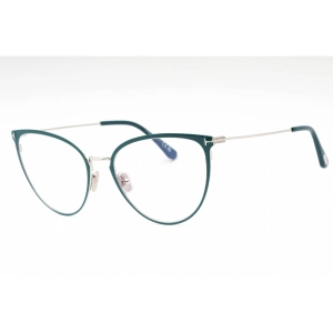 Tom Ford Women's Eyeglasses - Shiny Turquoise Cat Eye Full Rim Frame | FT5840-B 087