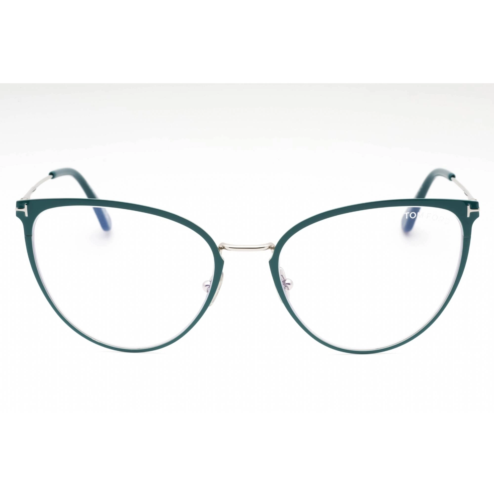Tom Ford Women's Eyeglasses - Shiny Turquoise Cat Eye Full Rim Frame | FT5840-B 087