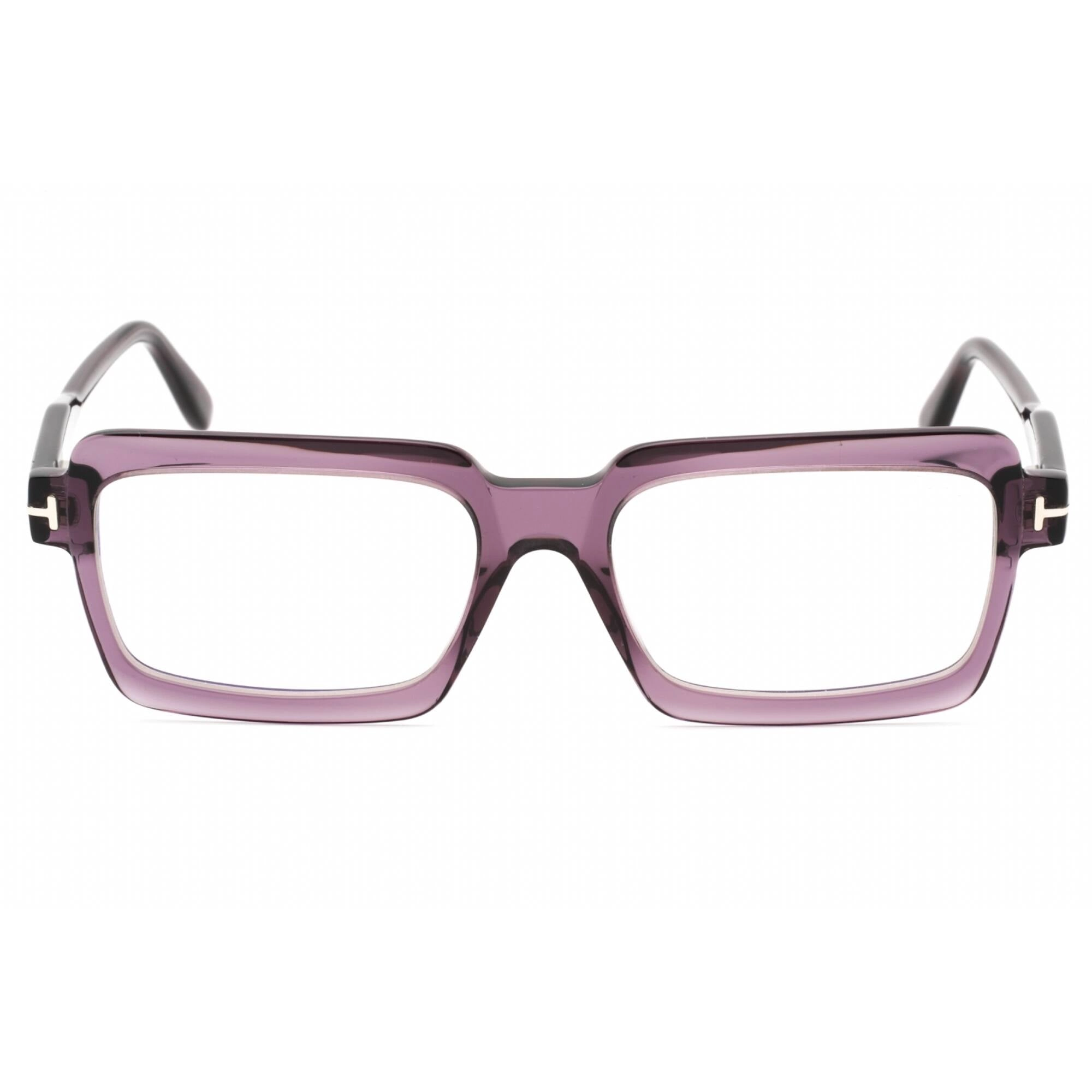 Tom Ford Women's Eyeglasses - Shiny Violet Plastic Rectangular Frame | FT5711-B 081
