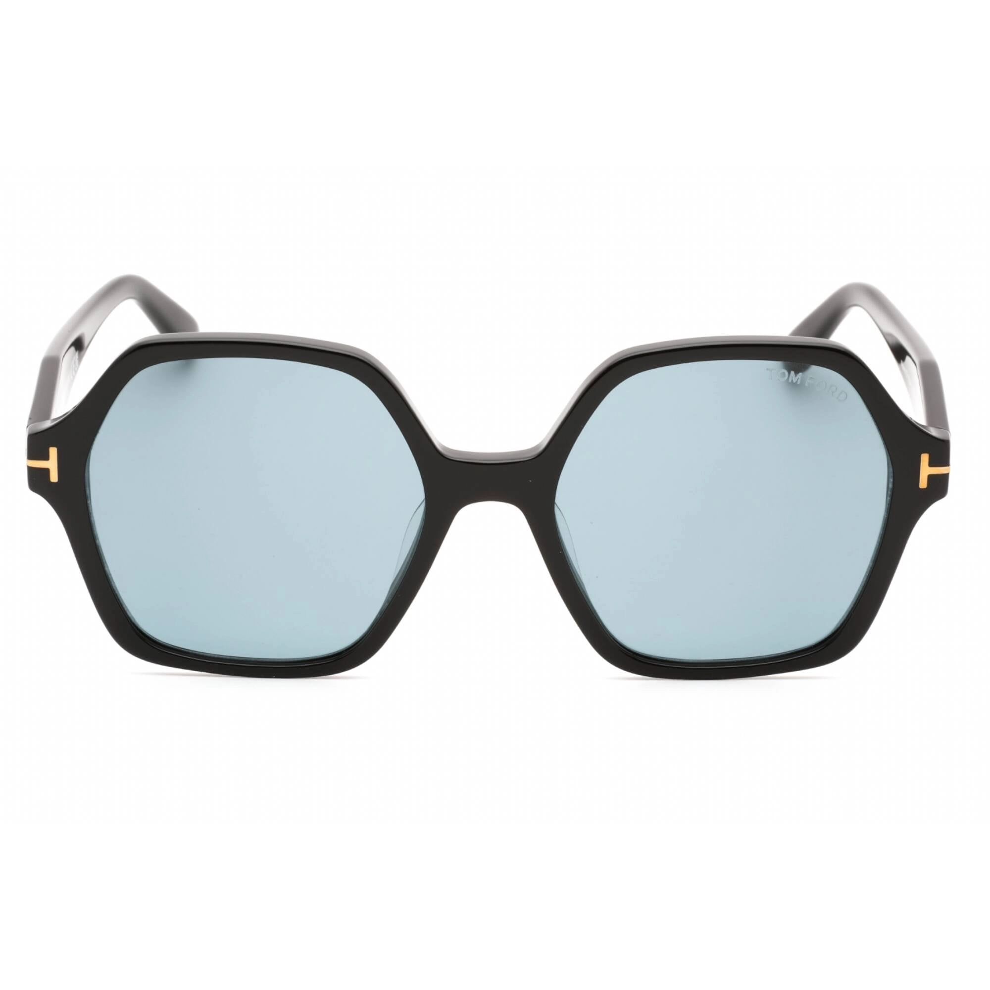 Tom Ford Women's Sunglasses - Shiny Black Metal Square Full Rim Frame | FT1032-F 01A