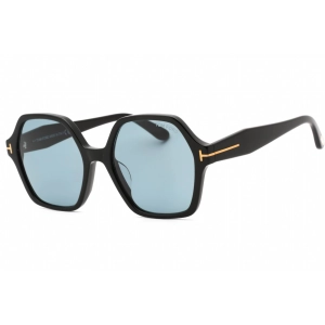 Tom Ford Women's Sunglasses - Shiny Black Metal Square Full Rim Frame | FT1032-F 01A