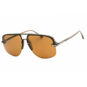 Tom Ford Women's Sunglasses - Shiny Light Green Metal Pilot Shape Frame | FT1003 93E