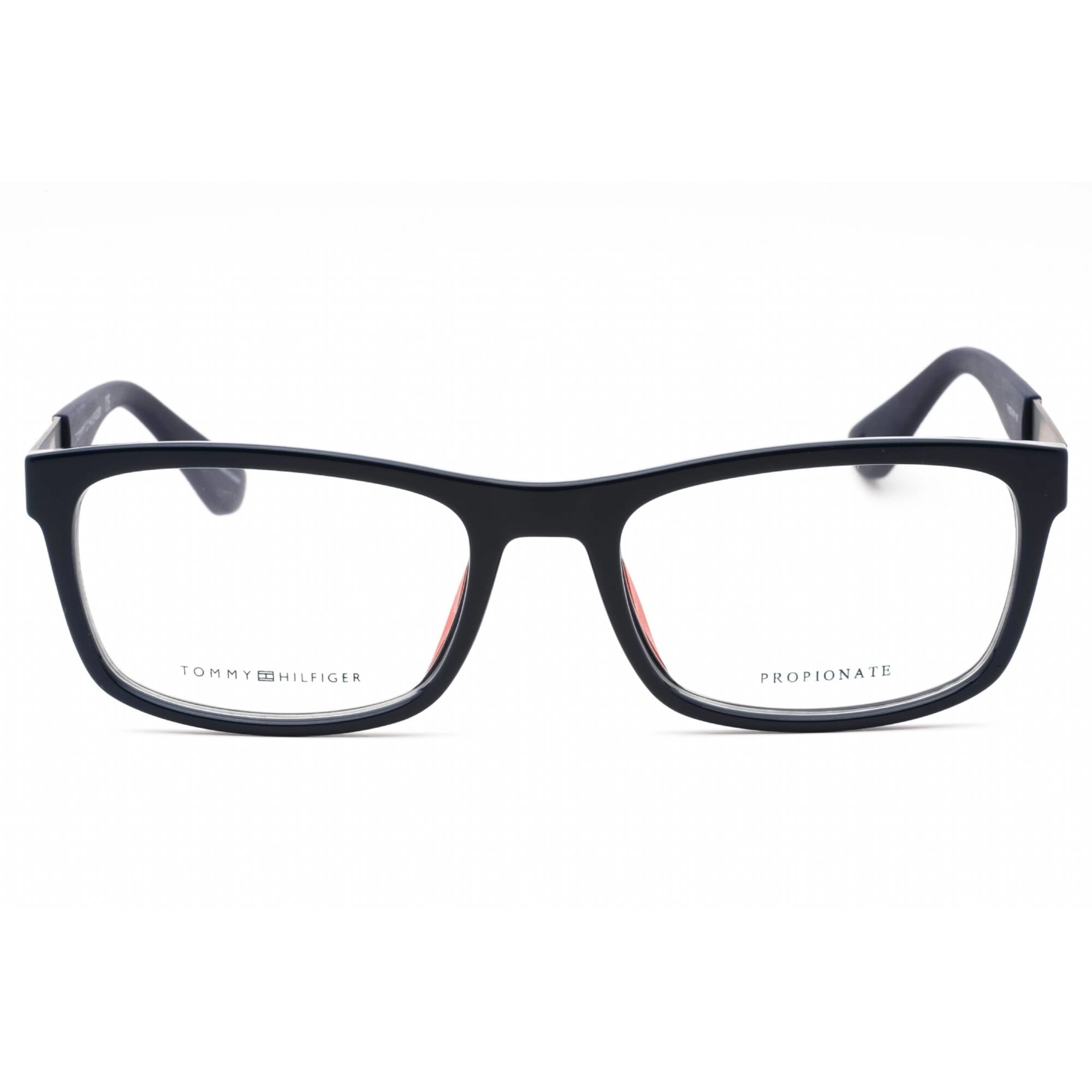 Tommy Hilfiger Men's Eyeglasses - Blue Plastic Rectangular Frame | Th 1522 0PJP 00