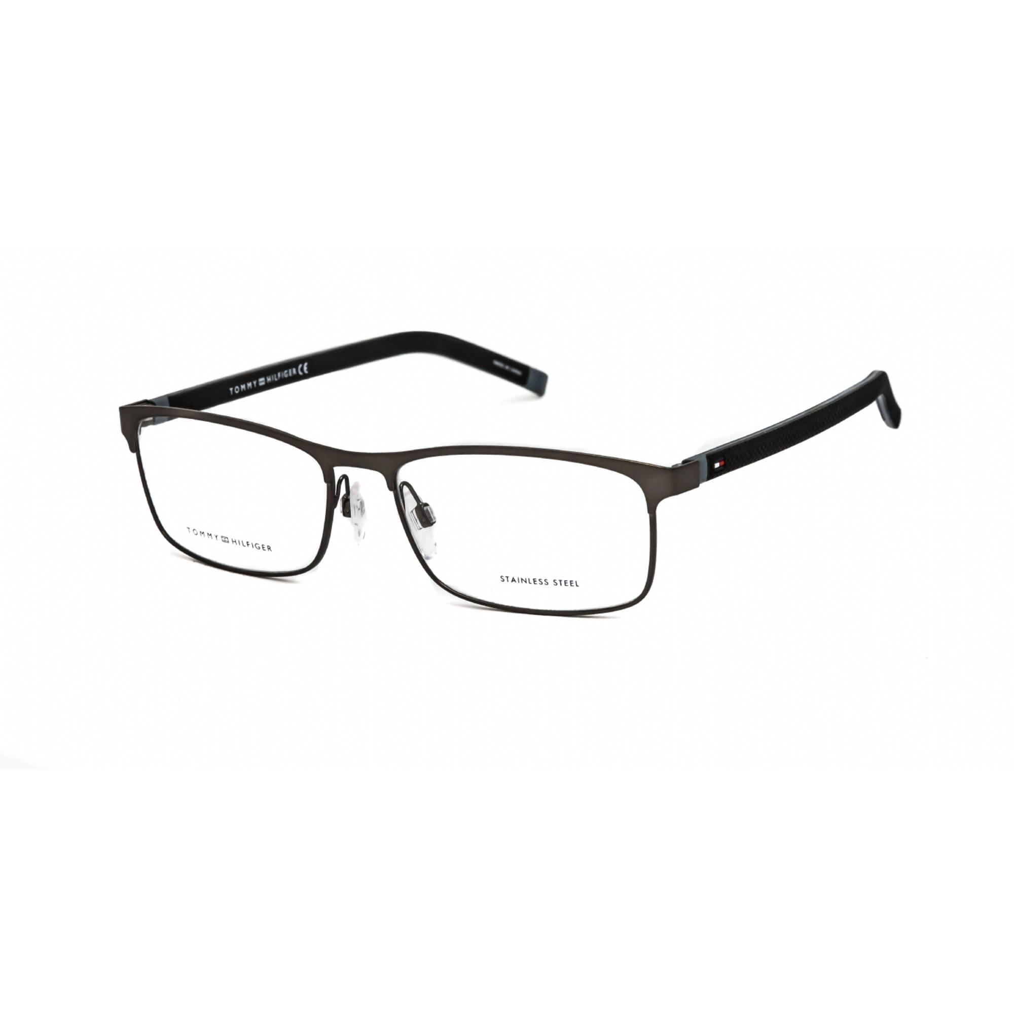 Tommy Hilfiger Men's Eyeglasses - Ruthenium Black Rectangular Frame | TH 1740 0V81 00