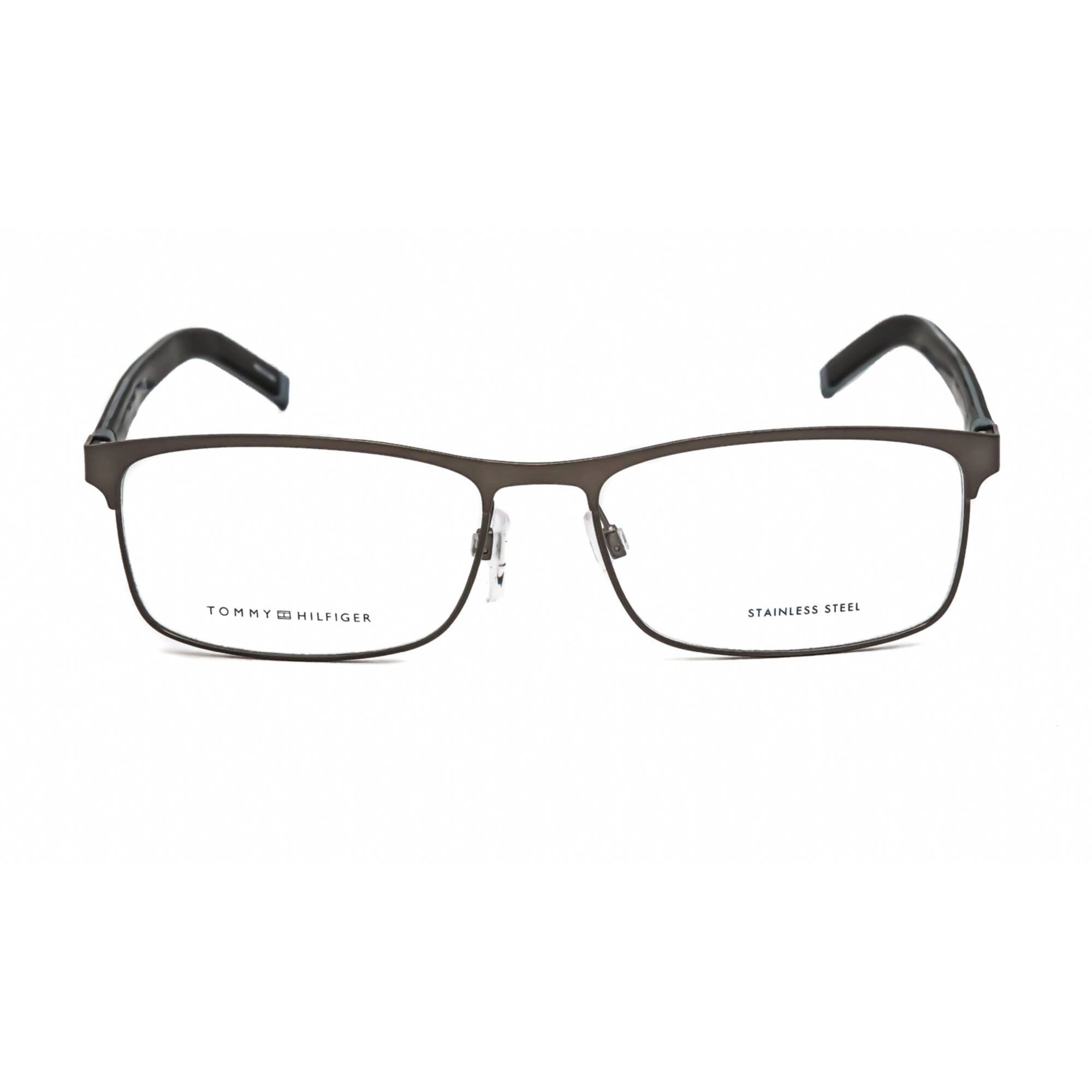 Tommy Hilfiger Men's Eyeglasses - Ruthenium Black Rectangular Frame | TH 1740 0V81 00