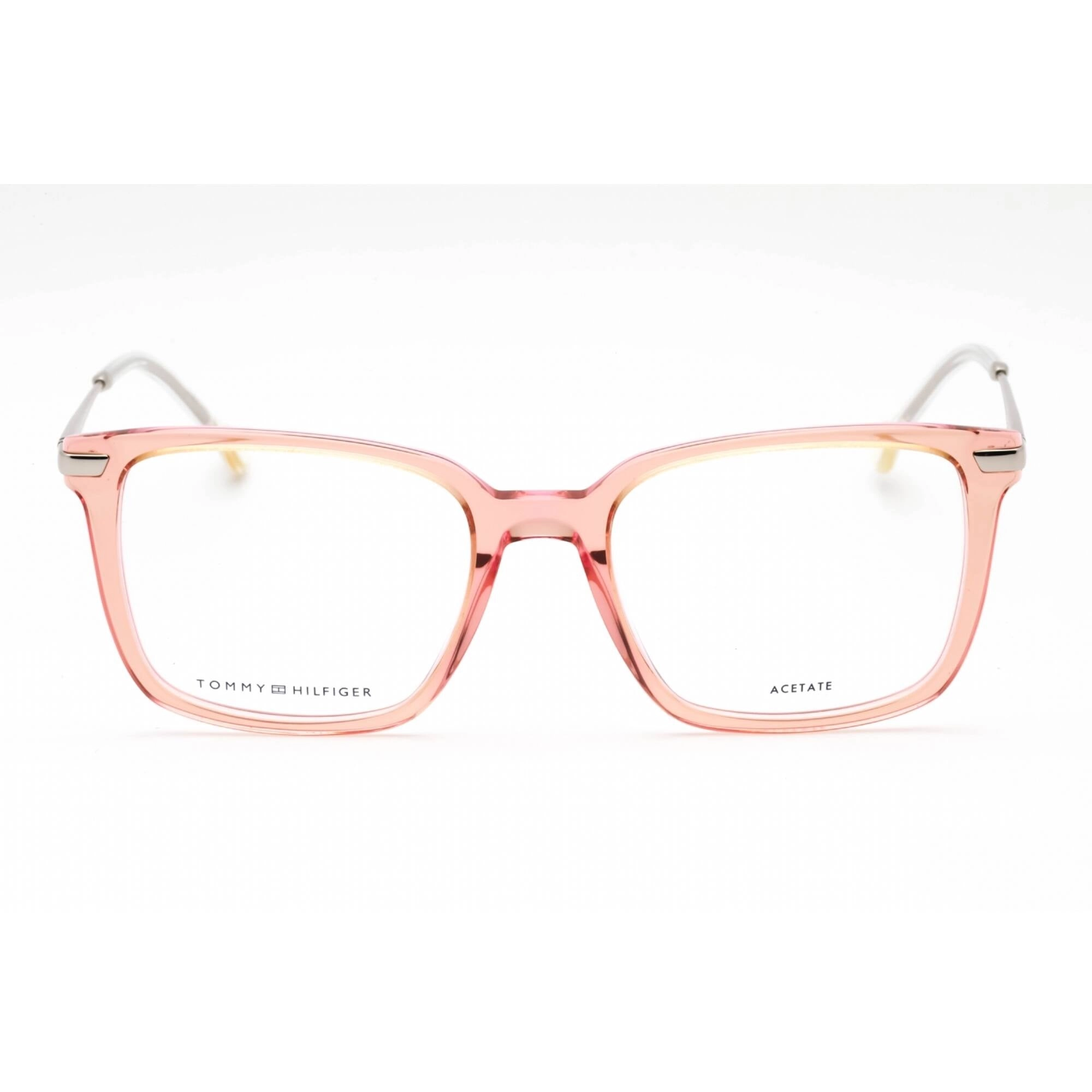 Tommy Hilfiger Women's Eyeglasses - Peach Rectangular Full Rim Frame | TH 1822 0733 00
