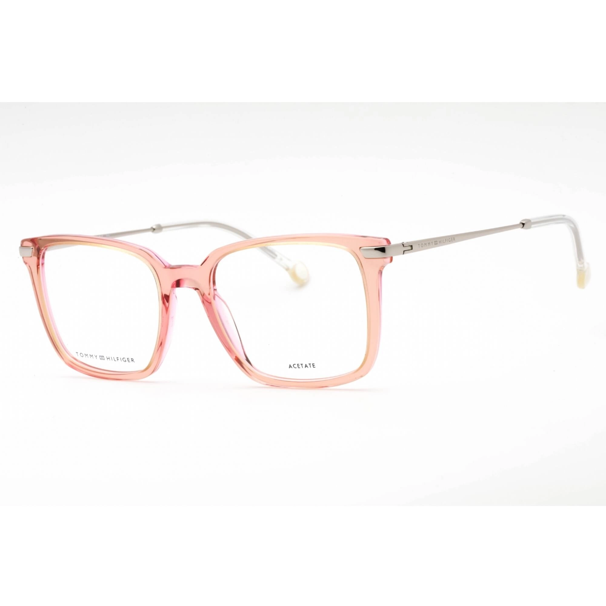 Tommy Hilfiger Women's Eyeglasses - Peach Rectangular Full Rim Frame | TH 1822 0733 00