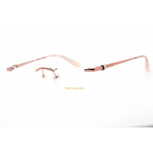 Tory Burch Women's Eyeglasses - Round Shape Shiny Brown/Gold Metal Frame | TY1059 3267