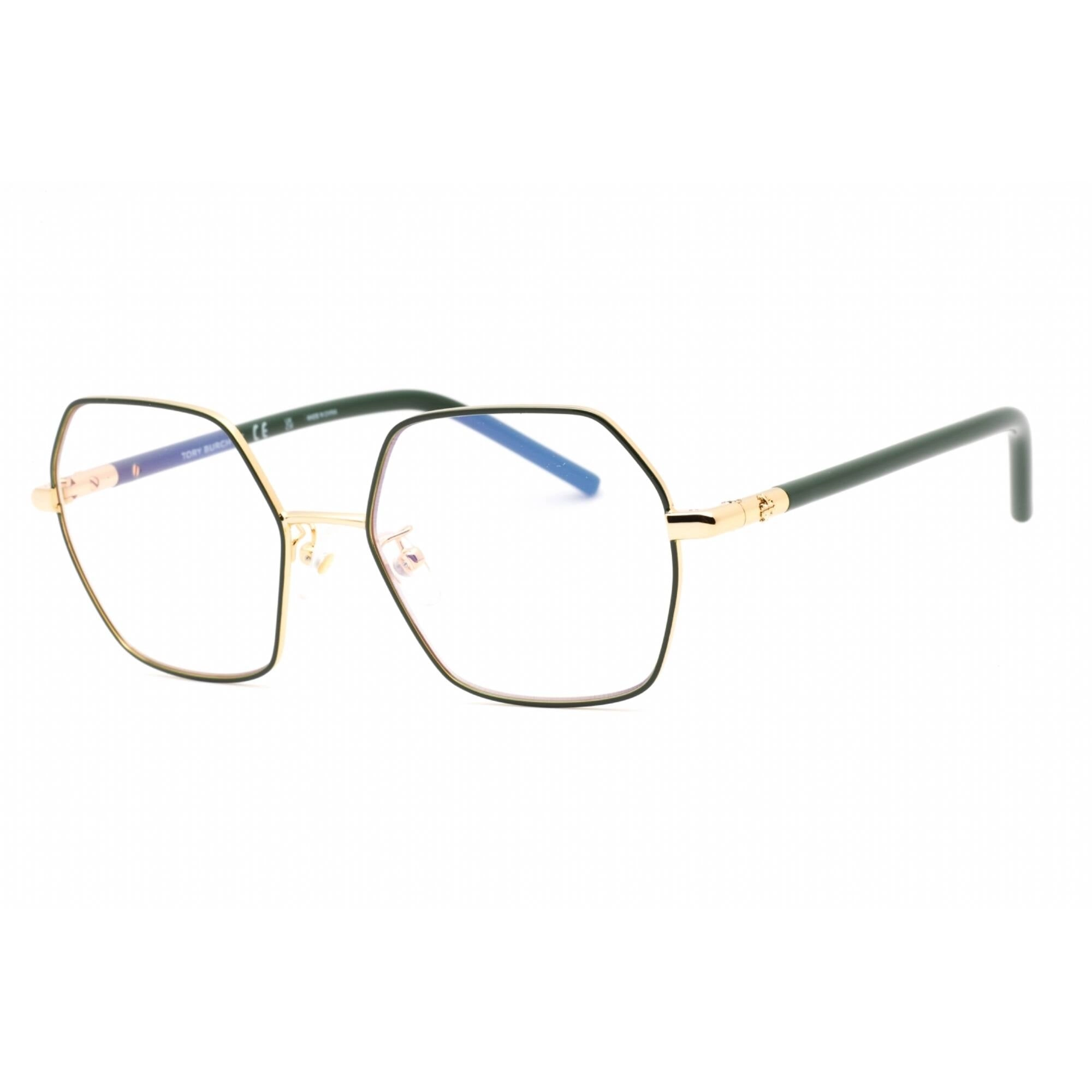 Tory Burch Women's Eyeglasses - Shiny Gold Geometric Full Rim Frame | 0TY1072 3315SB