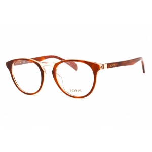 Tous Women's Eyeglasses - Full Rim Havana/Opaline Pink Oval Shape Frame | VTOA22 07LA