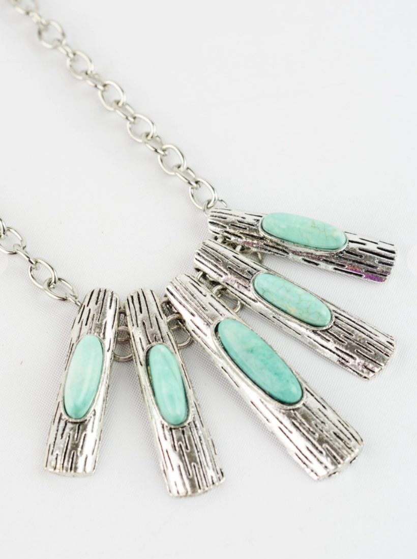 Turquoise Bib Necklace