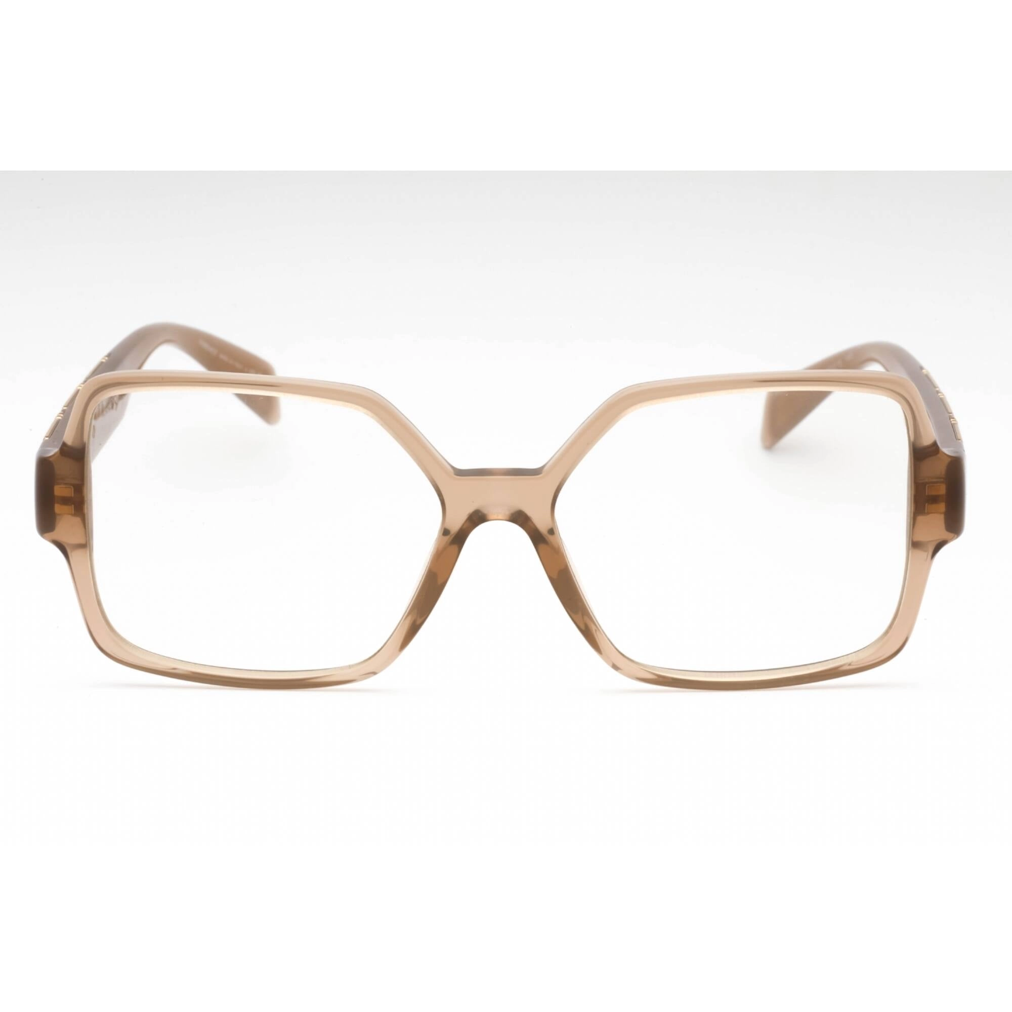 Versace Women's Eyeglasses - Opal Beige Plastic Square Full Rim Frame | 0VE3337 5403