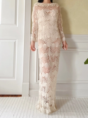 Vintage Mohair Woven Dress - M