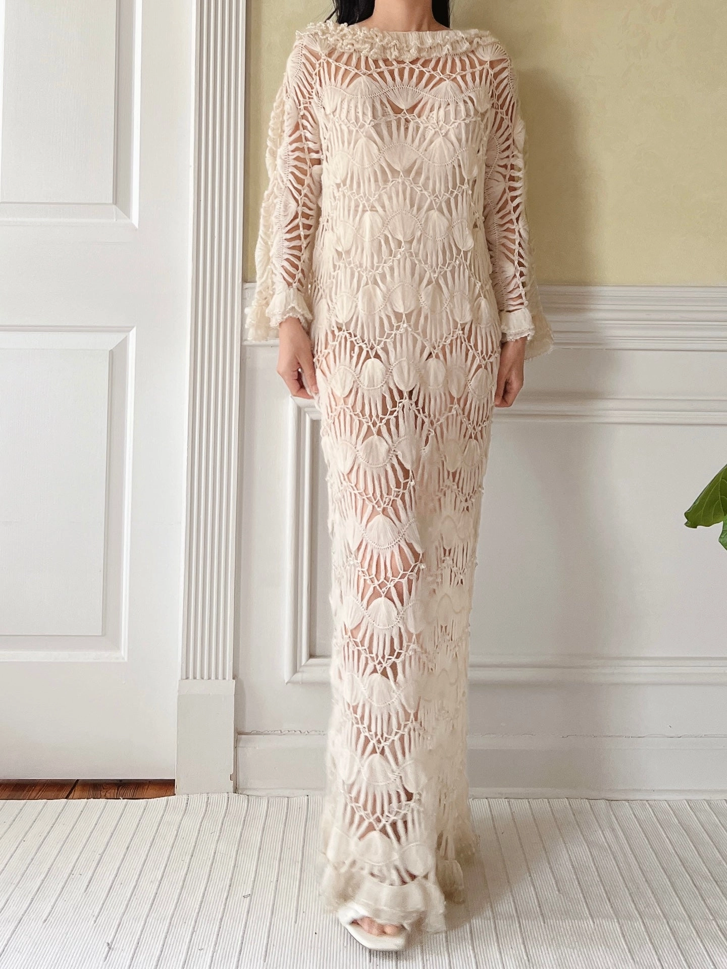 Vintage Mohair Woven Dress - M