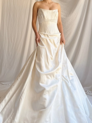 Vintage Silk Corset Gown - UK12/US8