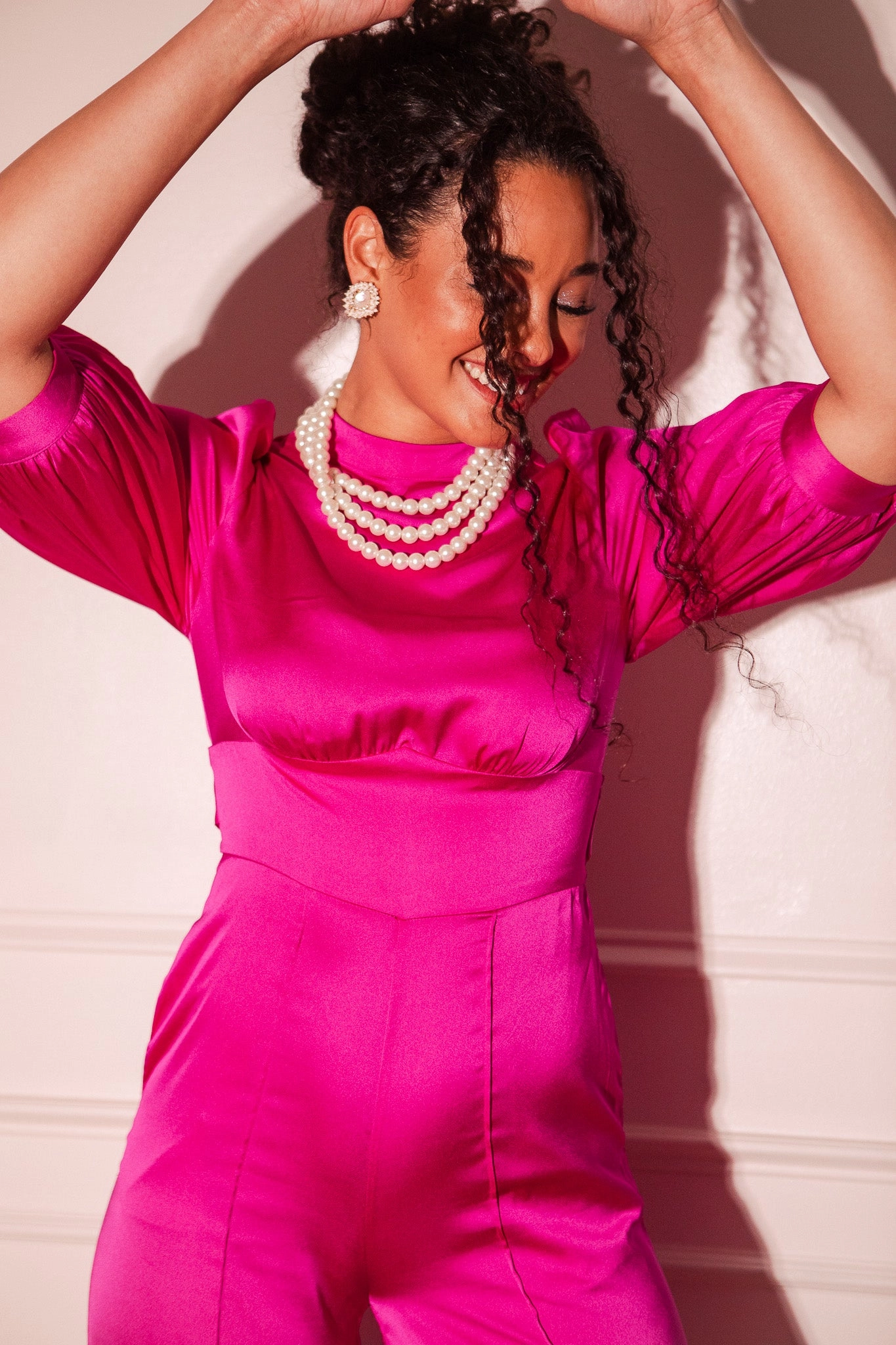 Wanda Jumpsuit in Pink - FINAL SALE