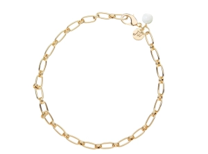 Wheels Of Fortune Chain With Mother Of Pearl 16