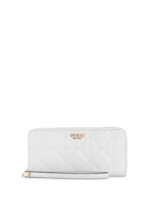 White Malia Large Wallet