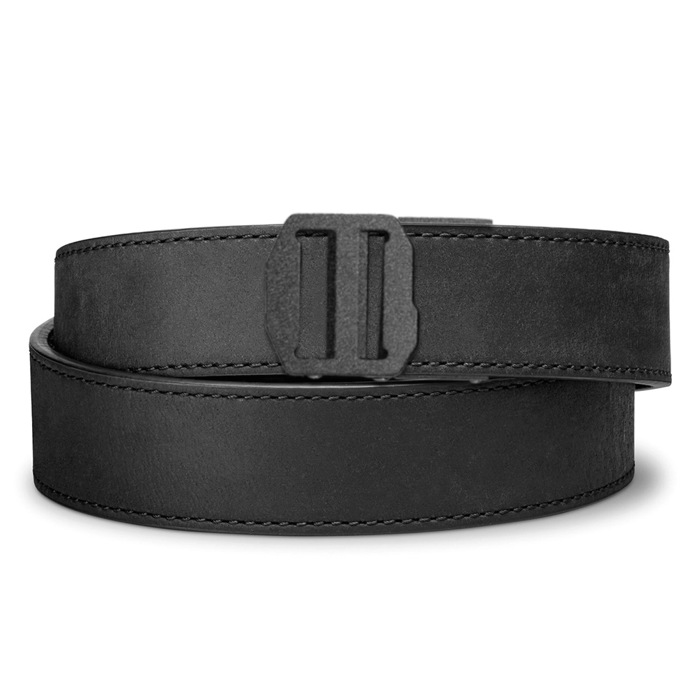 X SERIES BUCKLE  | BLACK BUFFALO LEATHER GUN BELT 1.5"