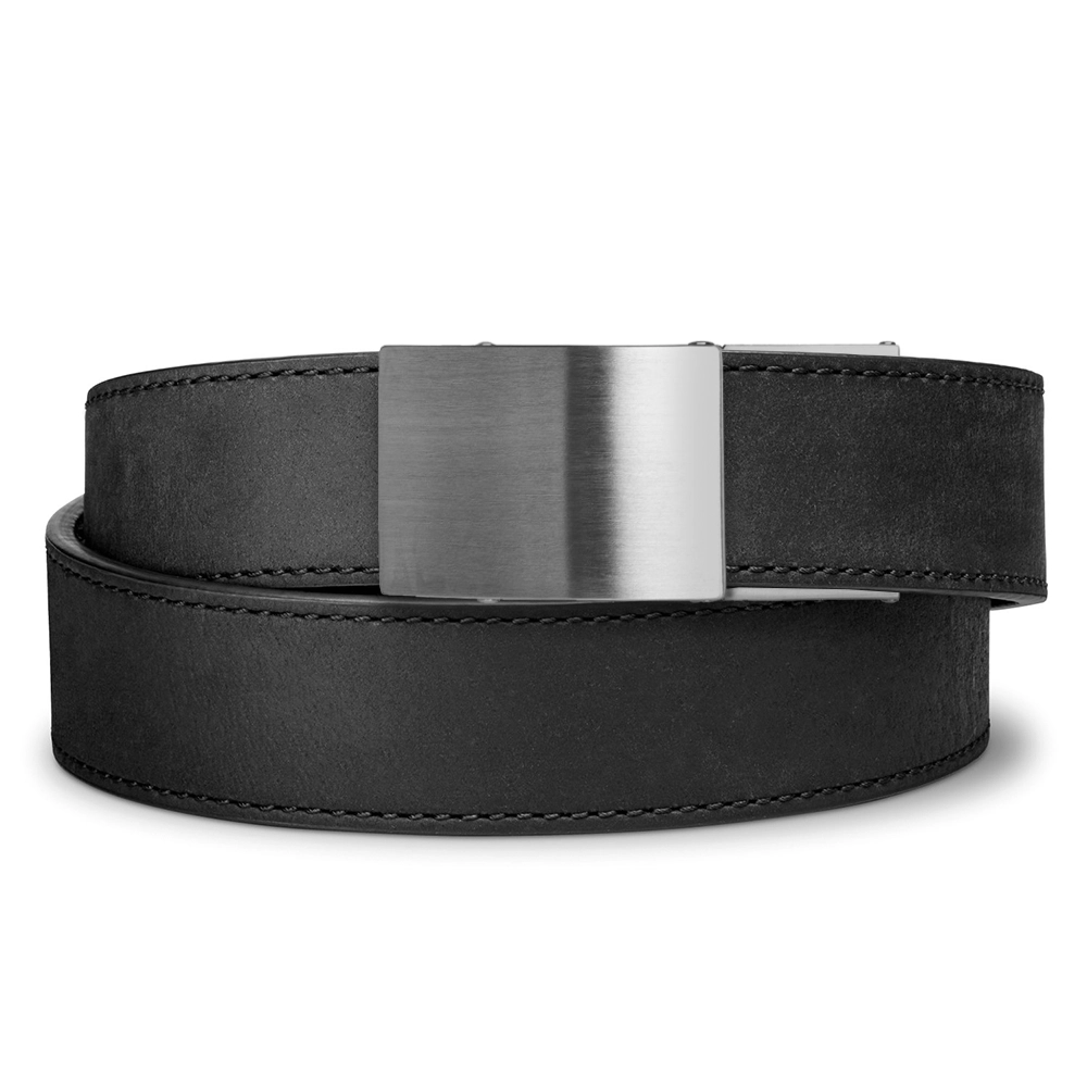 X SERIES BUCKLE  | BLACK BUFFALO LEATHER GUN BELT 1.5"