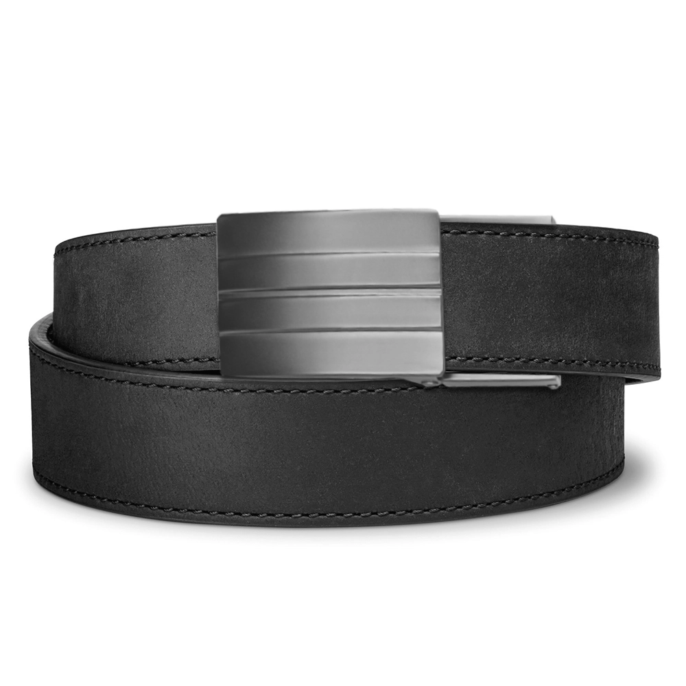 X SERIES BUCKLE  | BLACK BUFFALO LEATHER GUN BELT 1.5"