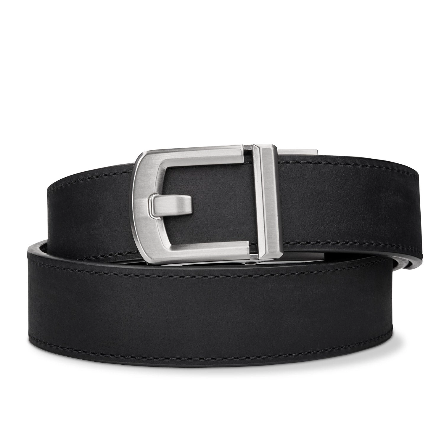 X SERIES BUCKLE  | BLACK BUFFALO LEATHER GUN BELT 1.5"