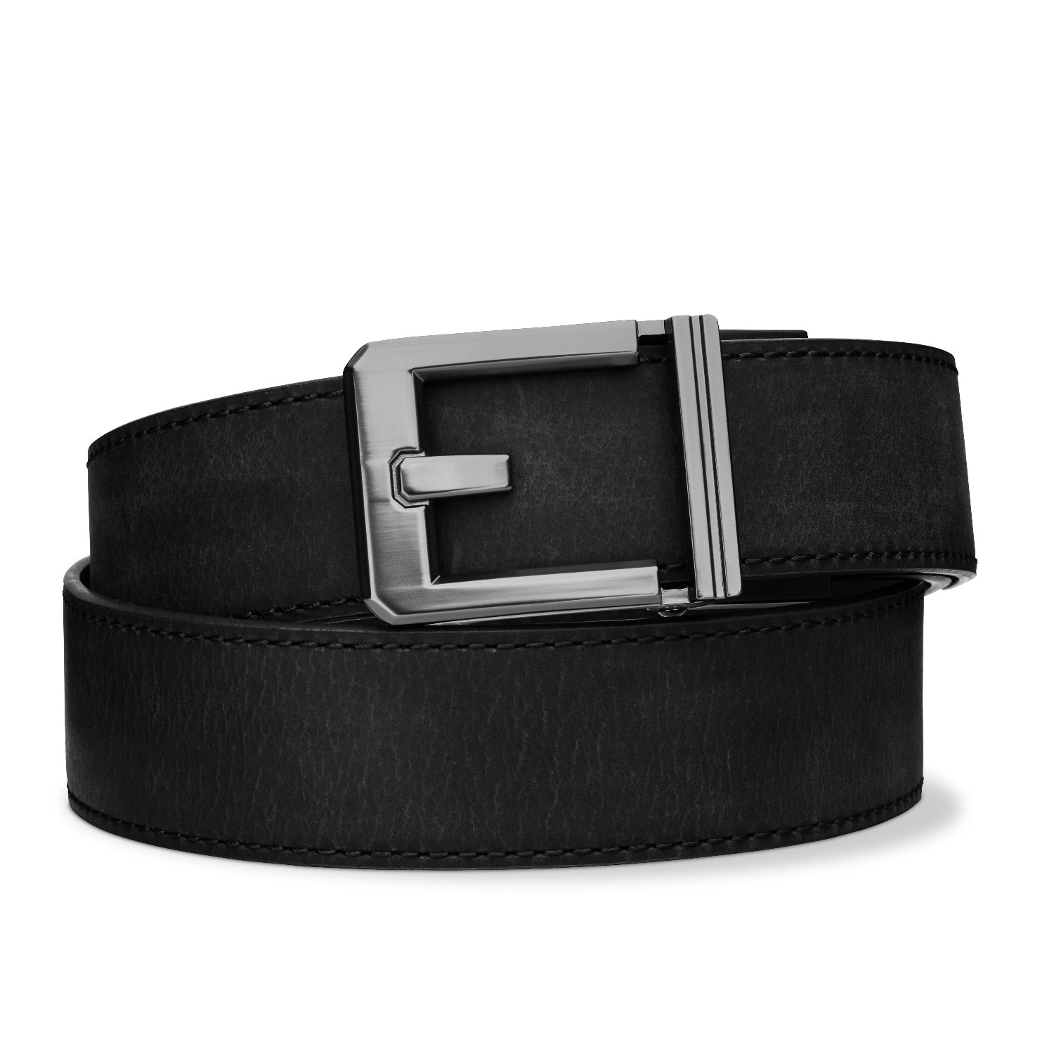 X SERIES BUCKLE  | BLACK BUFFALO LEATHER GUN BELT 1.5"