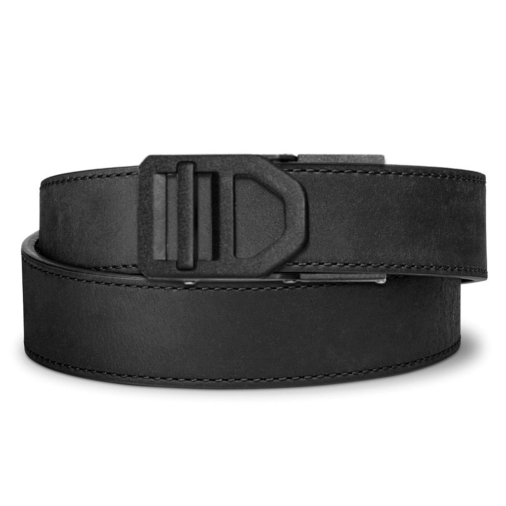 X SERIES BUCKLE  | BLACK BUFFALO LEATHER GUN BELT 1.5"
