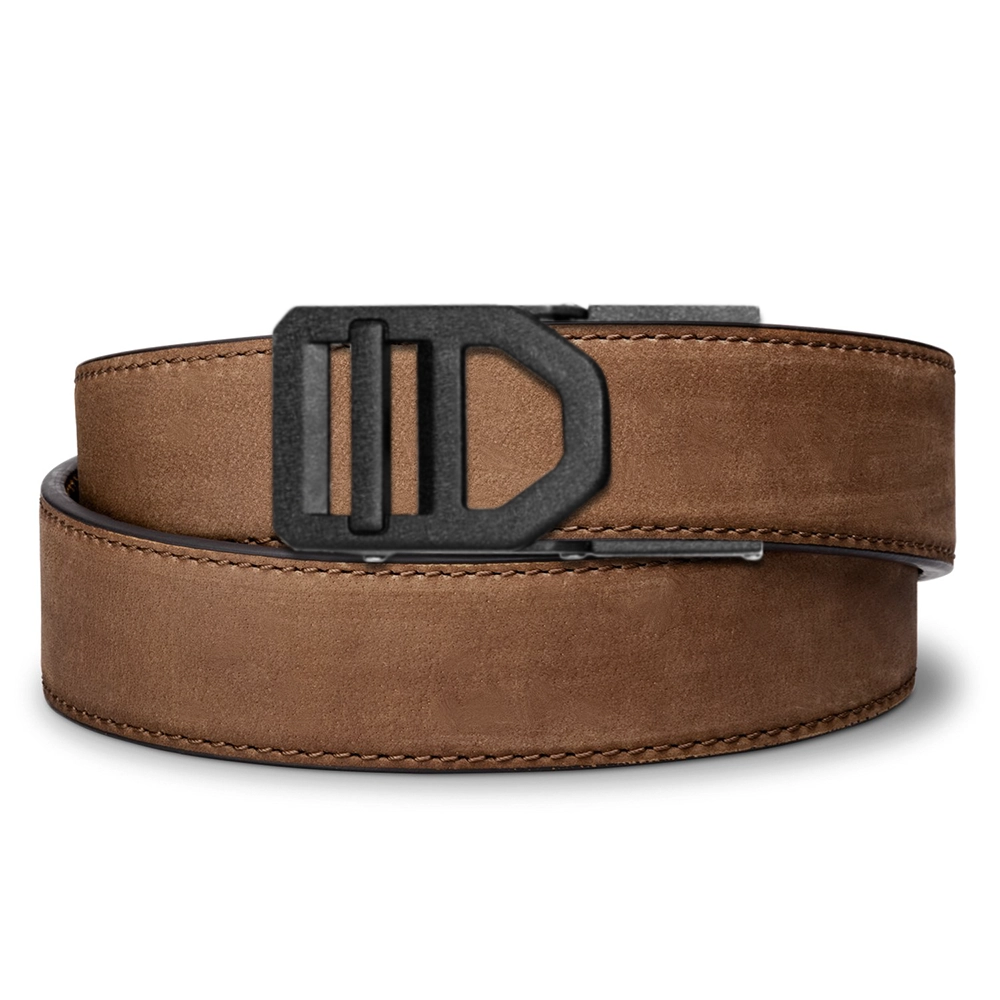 X SERIES BUCKLE  | BROWN BUFFALO LEATHER GUN BELT 1.5"