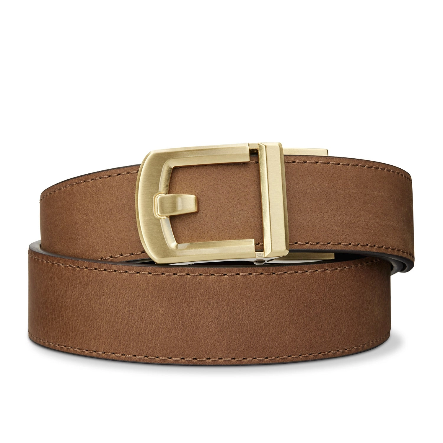 X SERIES BUCKLE  | BROWN BUFFALO LEATHER GUN BELT 1.5"