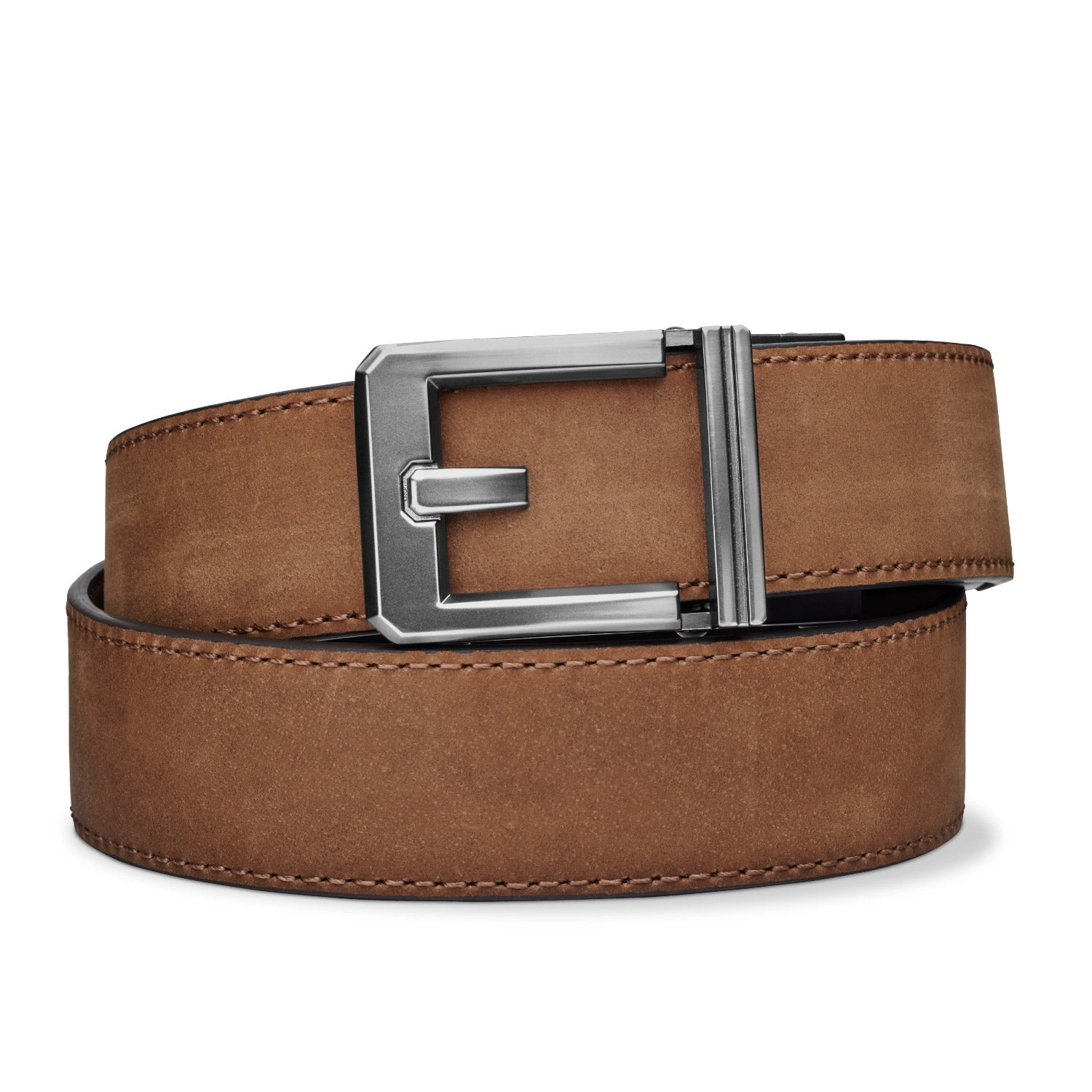 X SERIES BUCKLE  | BROWN BUFFALO LEATHER GUN BELT 1.5"
