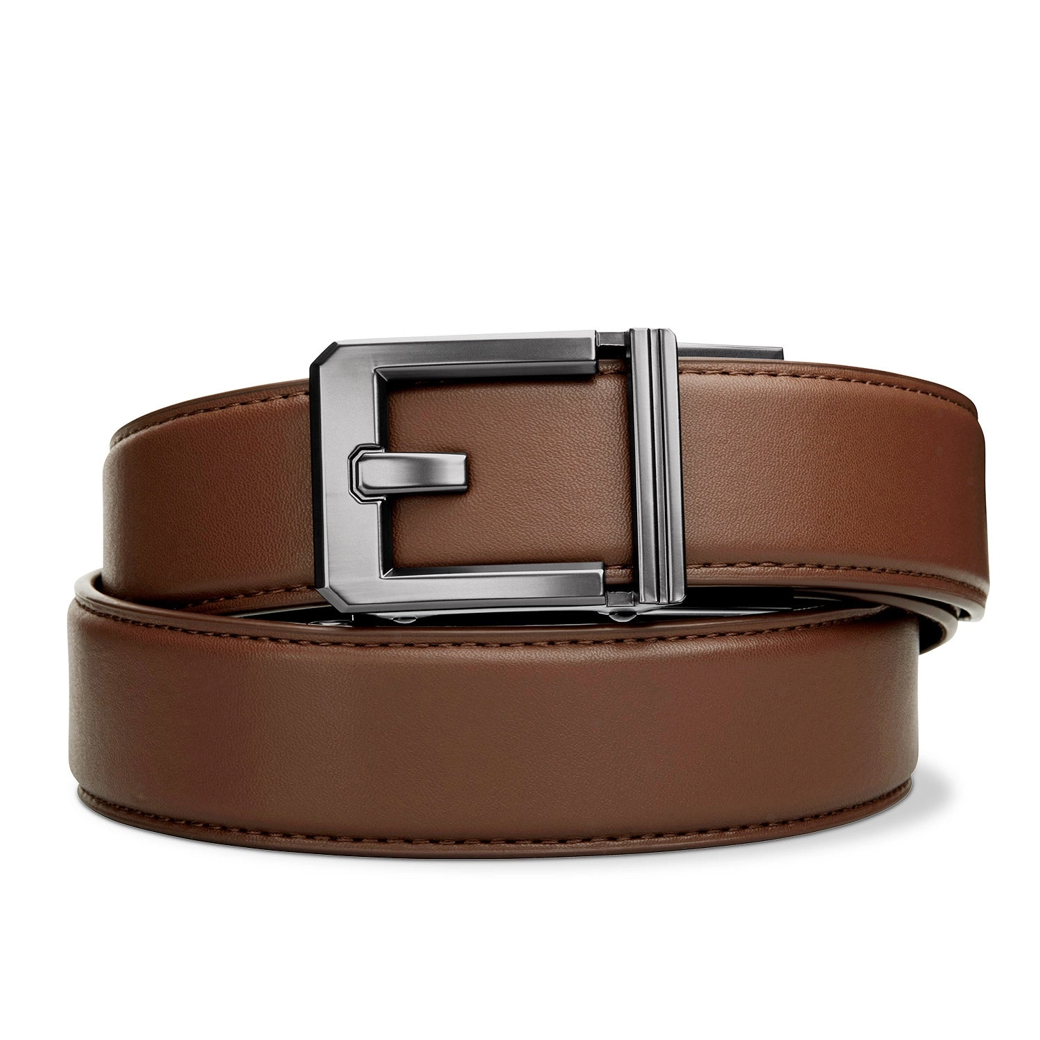 X SERIES BUCKLE  | BROWN LEATHER GUN BELT 1.5"