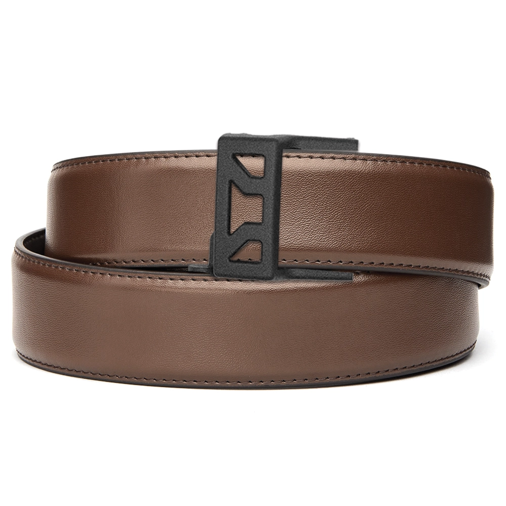 X SERIES BUCKLE  | BROWN LEATHER GUN BELT 1.5"