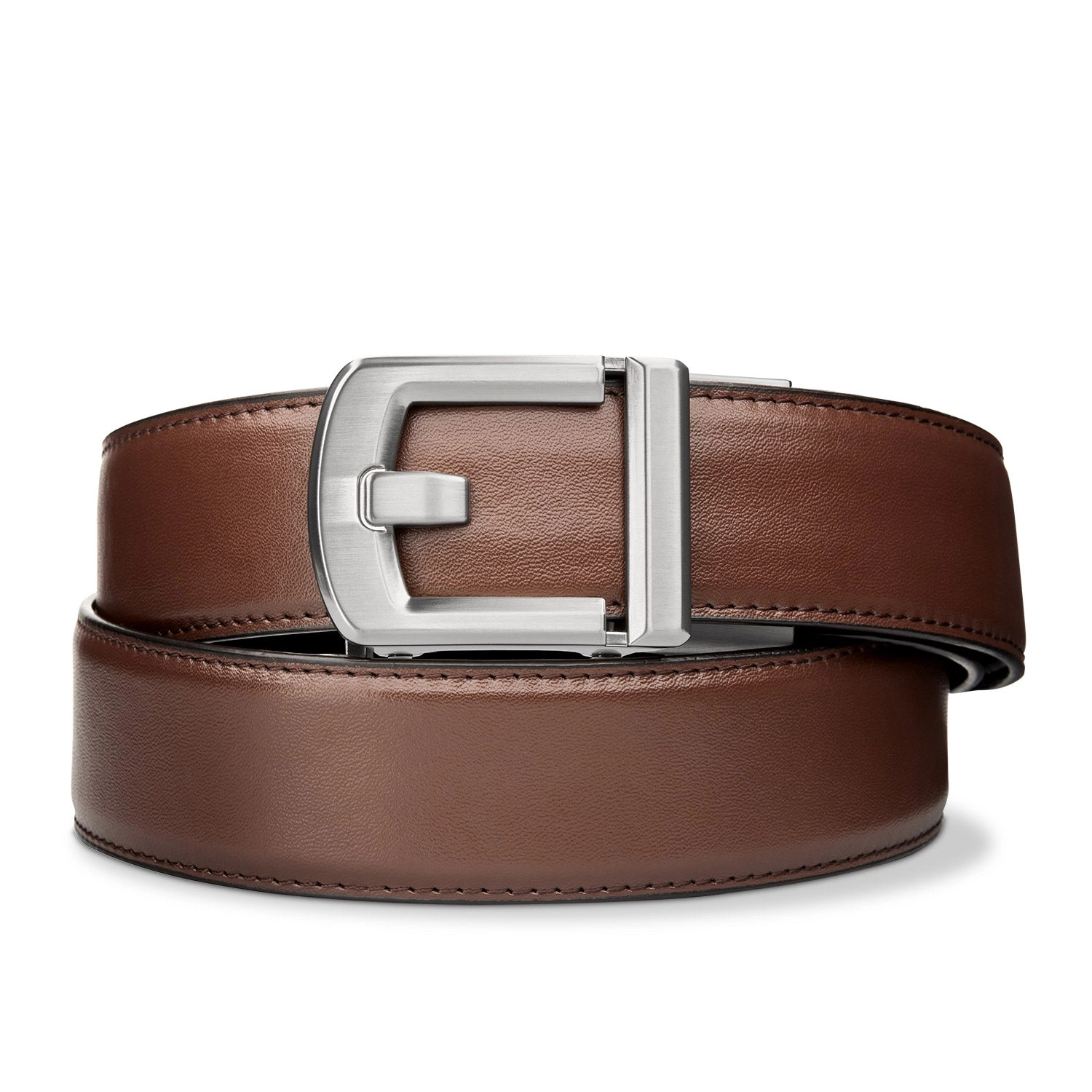 X SERIES BUCKLE  | BROWN LEATHER GUN BELT 1.5"