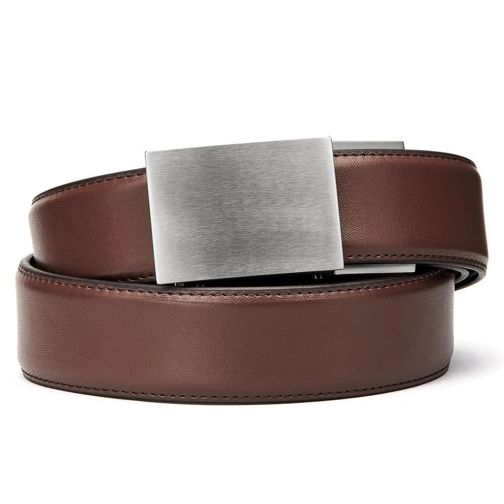 X SERIES BUCKLE  | BROWN LEATHER GUN BELT 1.5"