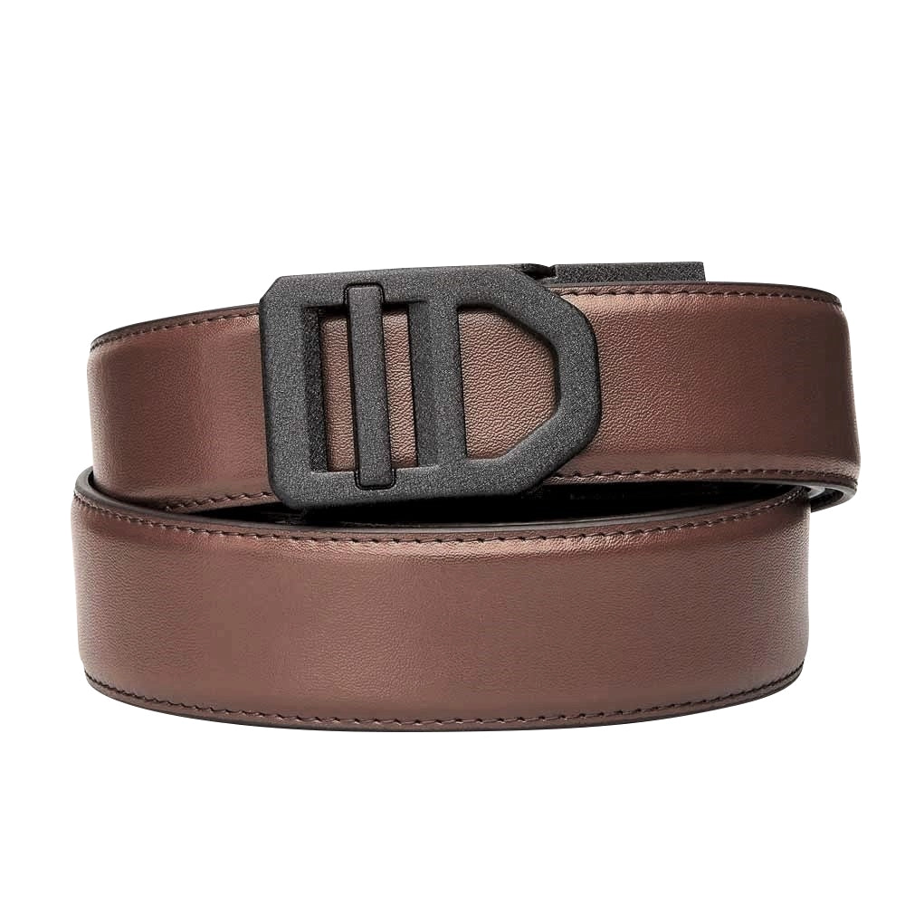 X SERIES BUCKLE  | BROWN LEATHER GUN BELT 1.5"