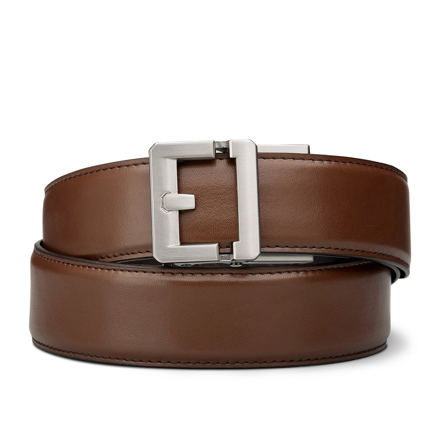 X SERIES BUCKLE  | BROWN LEATHER GUN BELT 1.5"